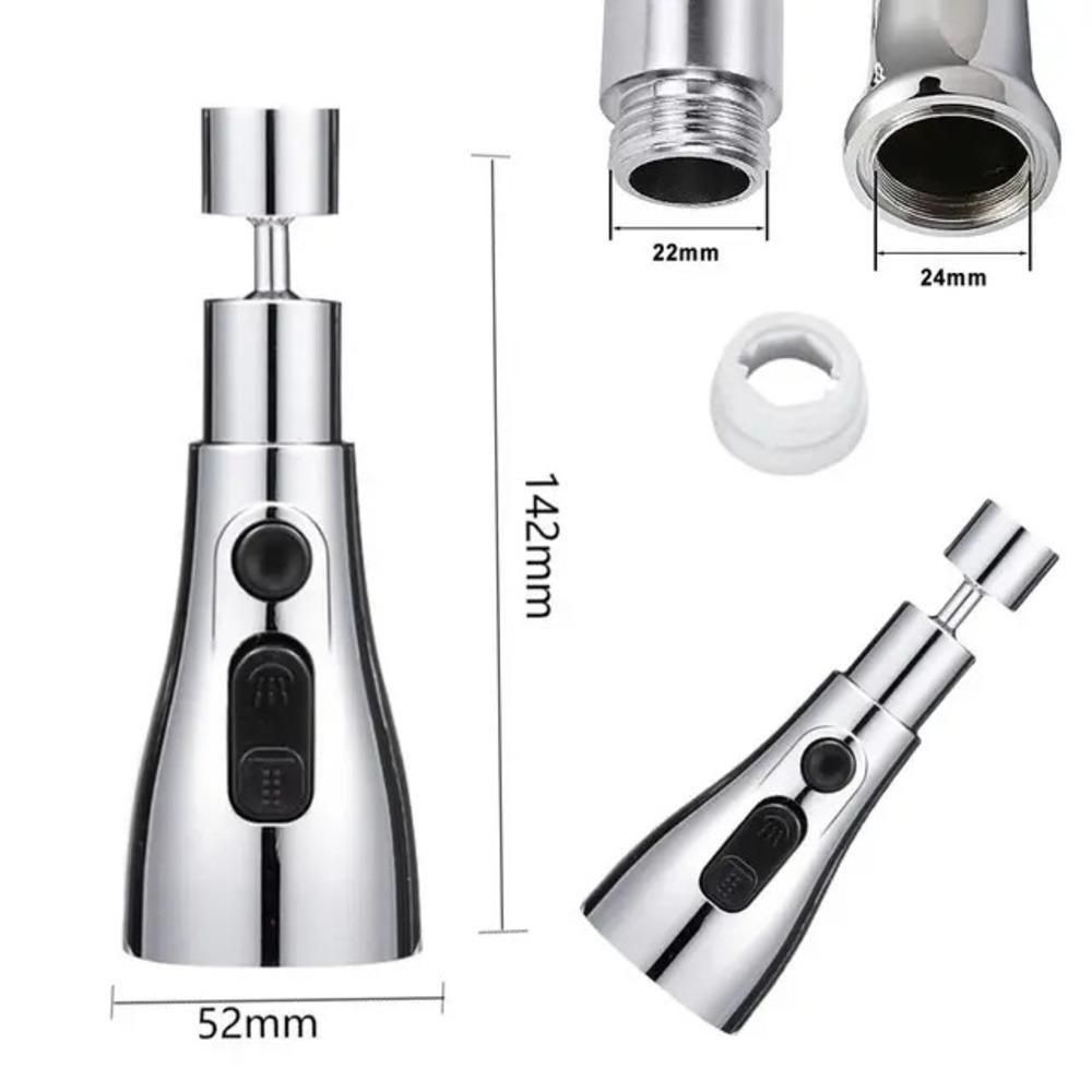 360° Rotating 3 Modes Kitchen Sink Faucet Sprayer - Megnix