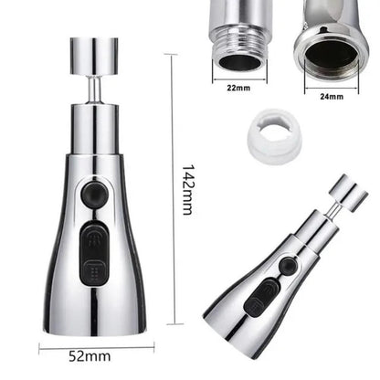 360° Rotating 3 Modes Kitchen Sink Faucet Sprayer - Megnix